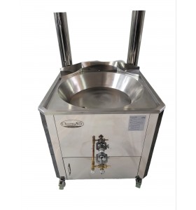 70×70 & 80×80 gas fryer for fair-goers with extra features